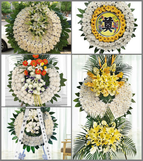广东梅州市五华县转水镇维龙村花圈速递