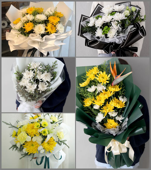广东梅州市五华县转水镇维龙村白事花束代送